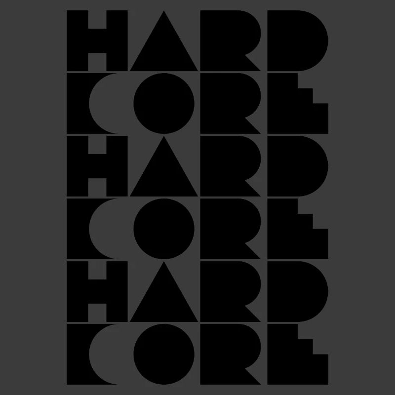 Hardcore typographisches Logodesign