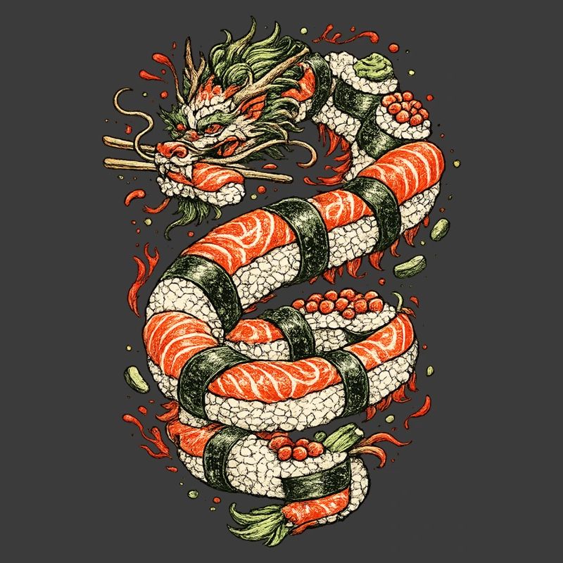 Drachen-Sushi-Spule