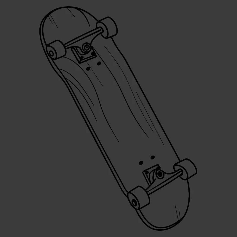 Skateboard Drawing