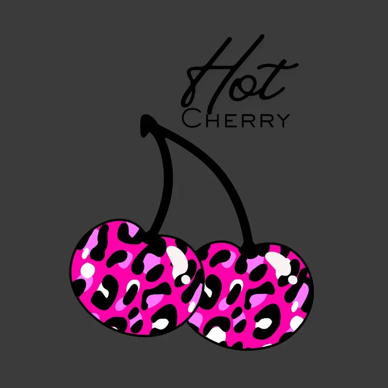 Pink leopard pattern cherry