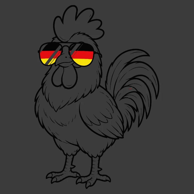 German flag rooster German Germany chickens