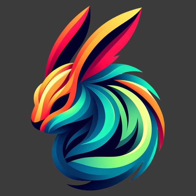 Lapin Couleur Éclatante
