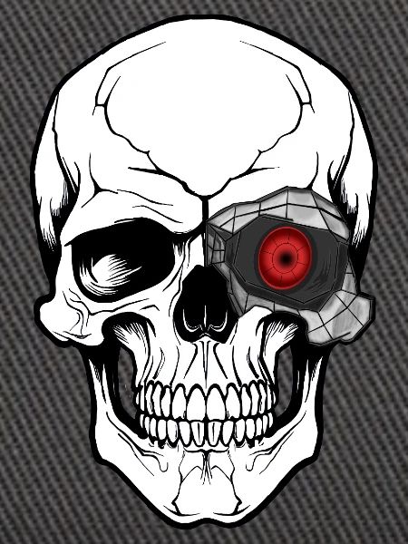 Mecha Skull Tech Art