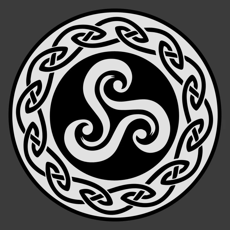 Triskell avec decor celte