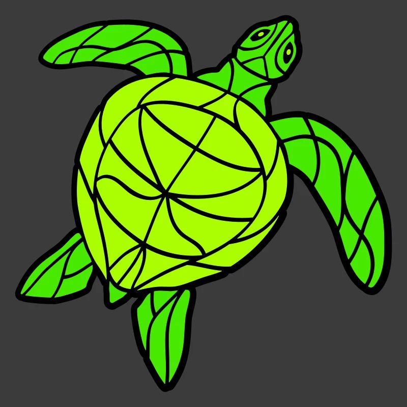 Water turtle lines strokes pattern nice cool