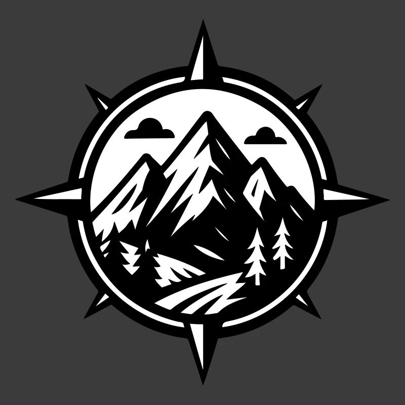 Berge Kompass