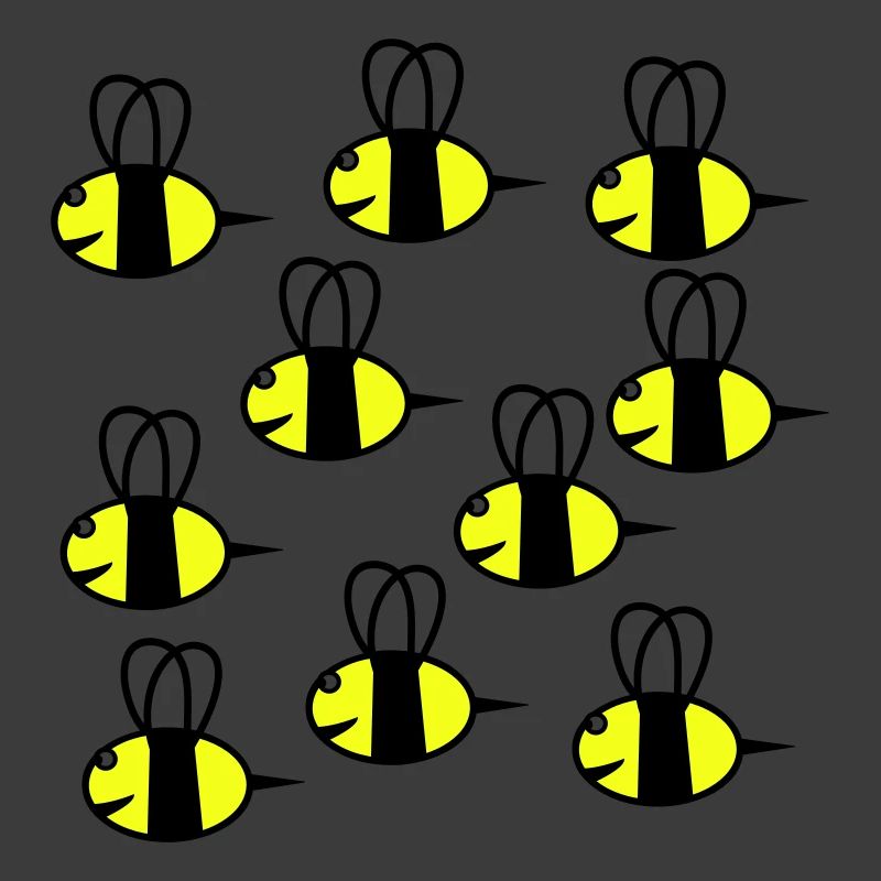 essaim d'abeilles amicales