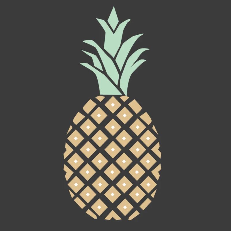 Pineapple with pattern