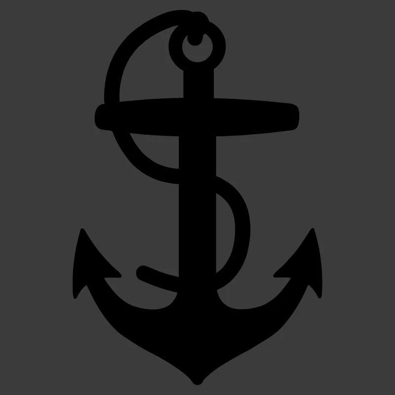 Anker für Boot oder Schiff mit Seilsegler