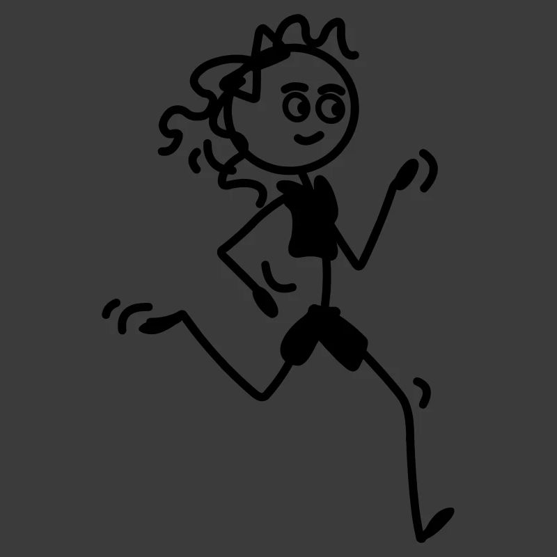 Läuferin Mädchen oder Frau