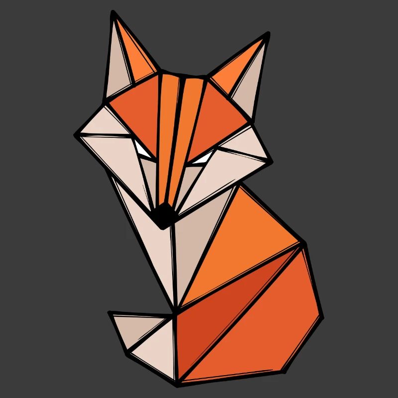 Fuchs Polygon Geometry Art abstrait Créatif