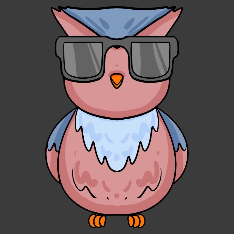 coole Eule mit Sonnenbrille