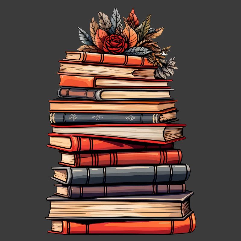 Stack of Books - Reading, Knowledge and Imagination.