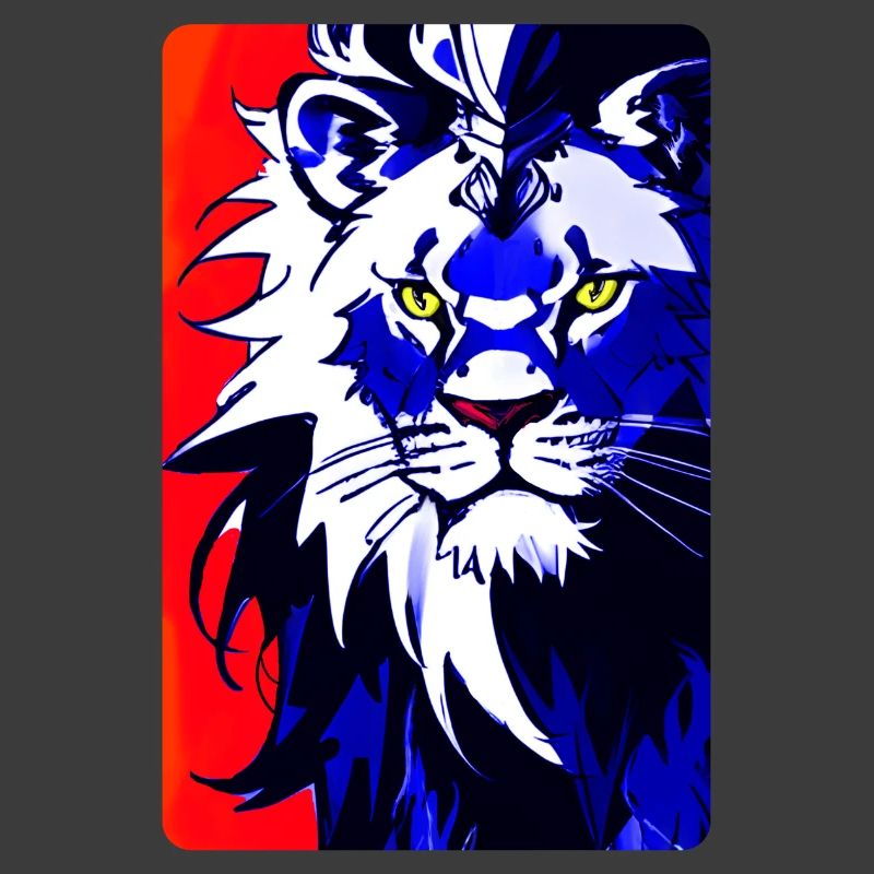 Blauer Löwe (Design1)
