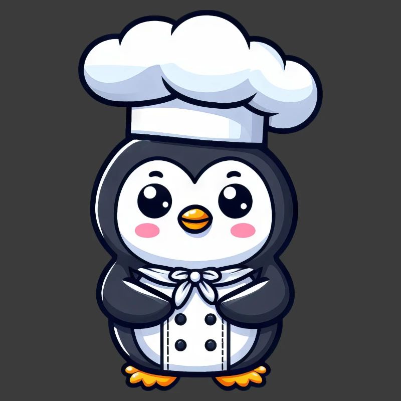 Mignon pingouin Chef bande dessinée conception de bande dessinée