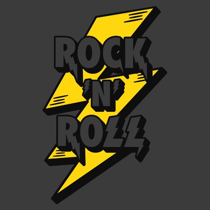 Elektrisierendes Rock'n'Roll-Lightning-Design