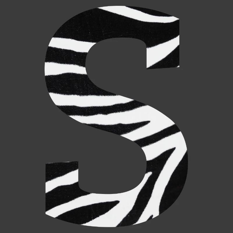 Buchstabe s Zebra