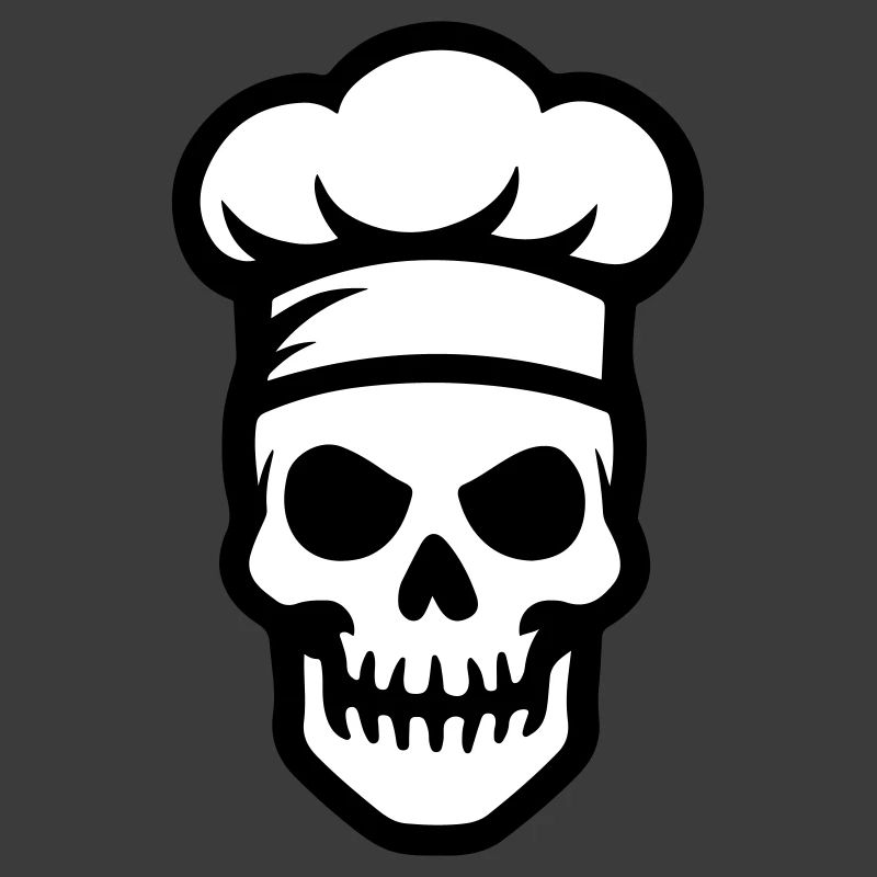 Chef Skeleton Chef Chaque de chef
