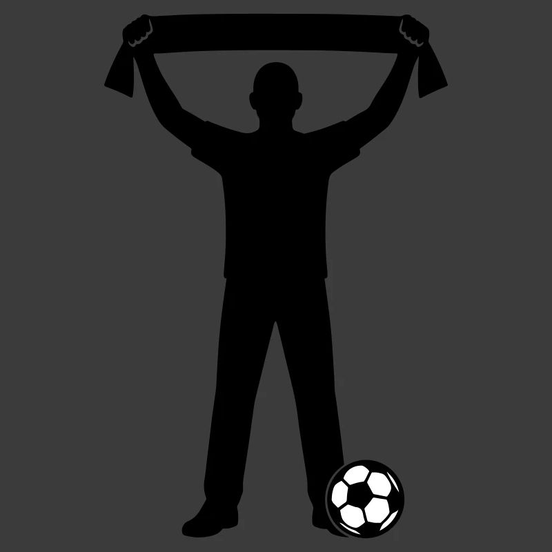 Fussball Fan Silhouette