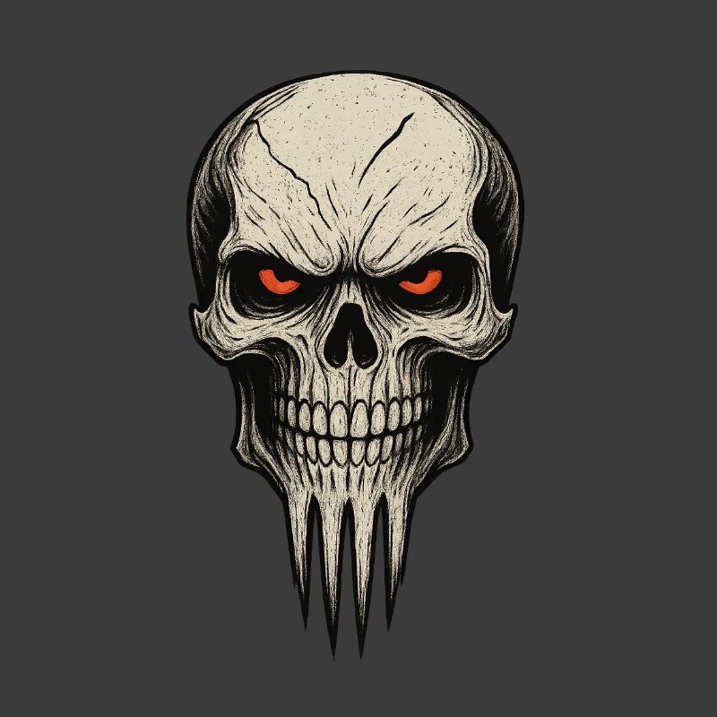 Zombie Skull Albtraum