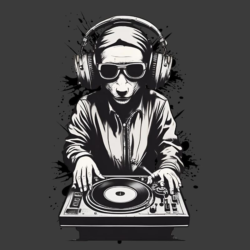 Moderner maskierter DJ