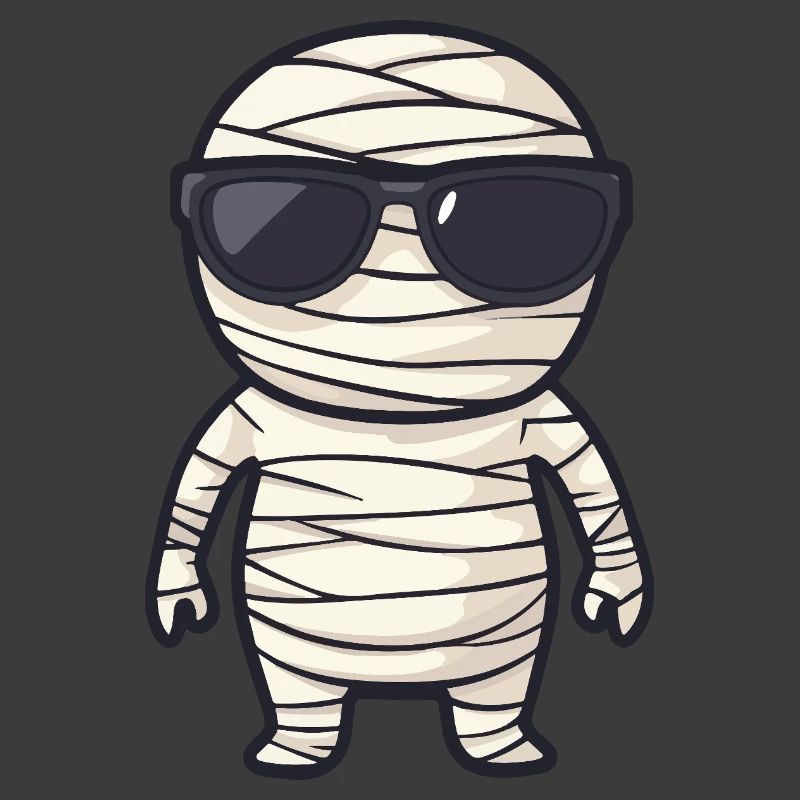 Mumie mit Sonnenbrille