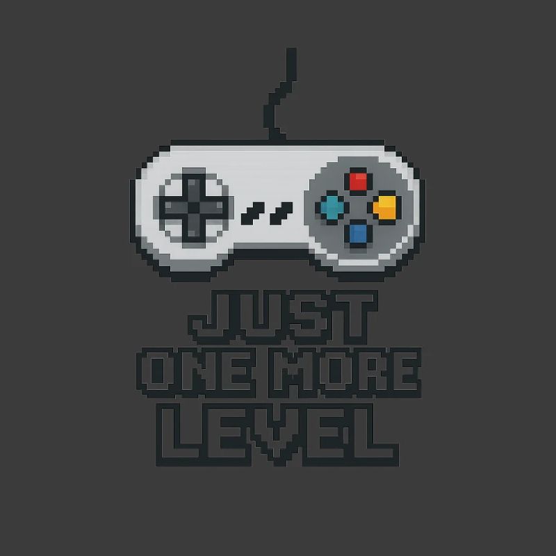 Pixel Neon Game Controller Design
