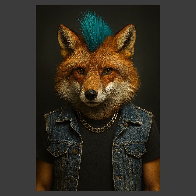 Punkfuchs Denim-Weste