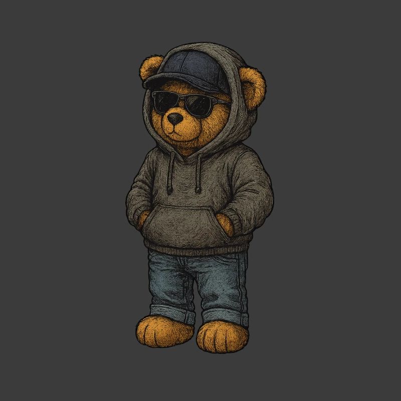 Urban Kapuzenpullover Bär