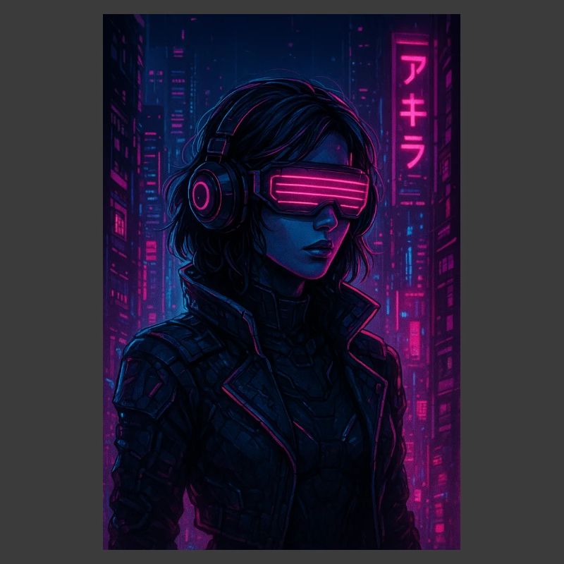 Cyberpunk Neon Pilot