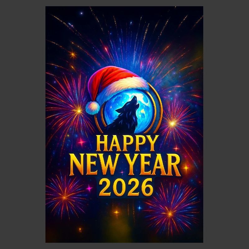 Winterwolf Neujahr 2026