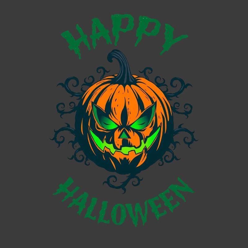 Grüner Blick Pumpkin Halloween