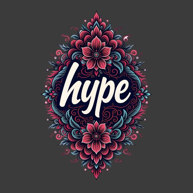 Lebendiges florales Mandala