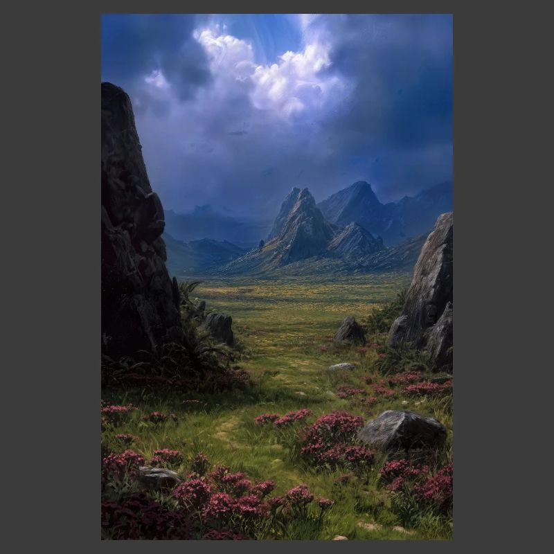 Illustration einer Naturlandschaft