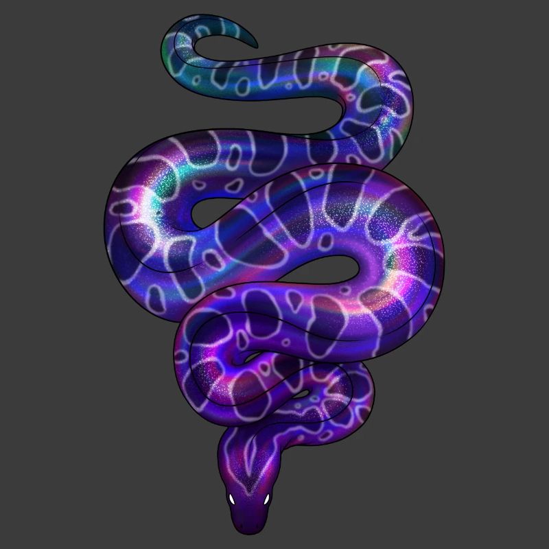 Neon Schlange Violett