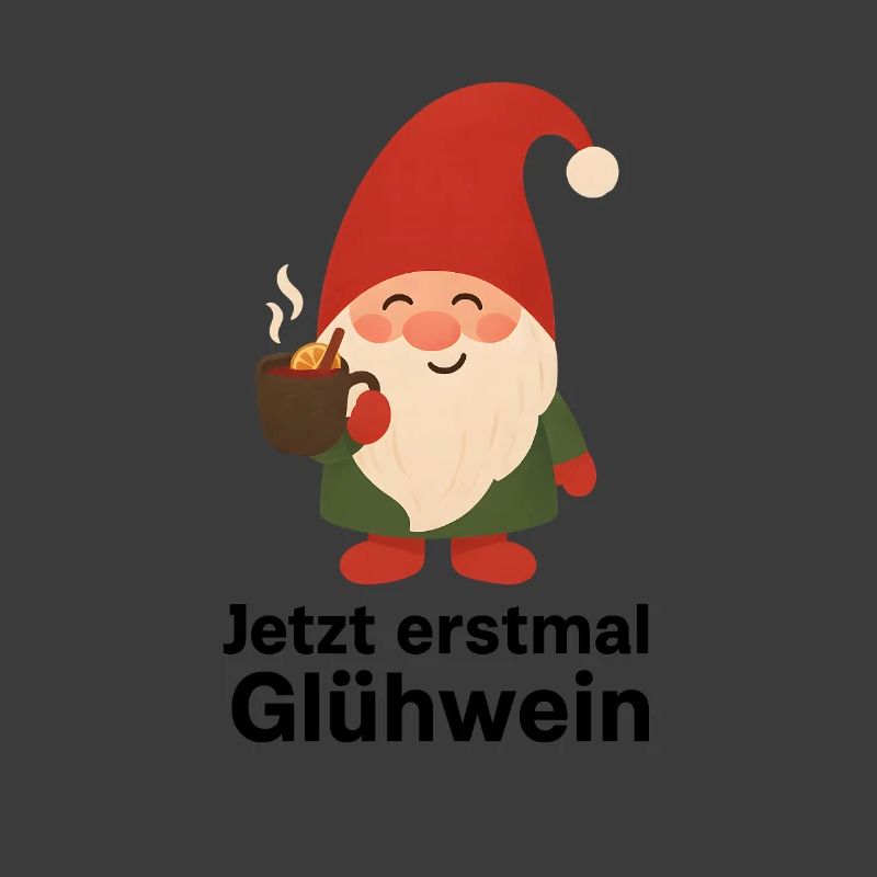 Weihnachtswichtel mit Glühwein