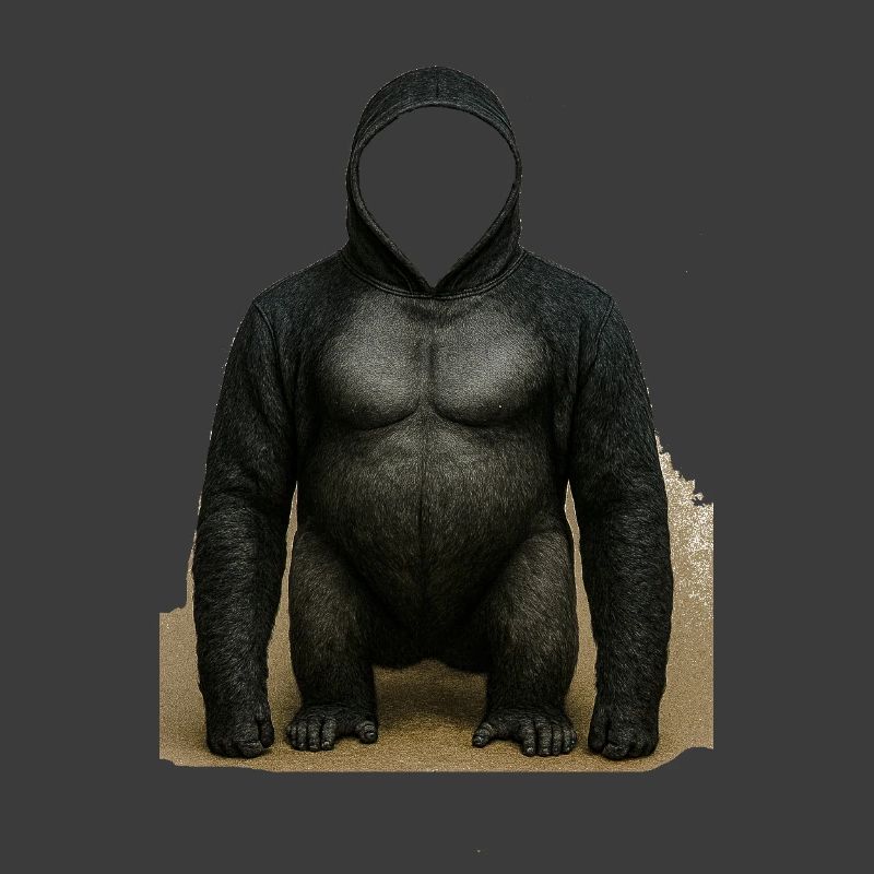 Conception du sweat à capuche Shadow Gorilla