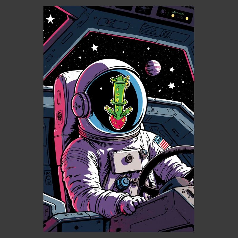 Kaktus Alien im All