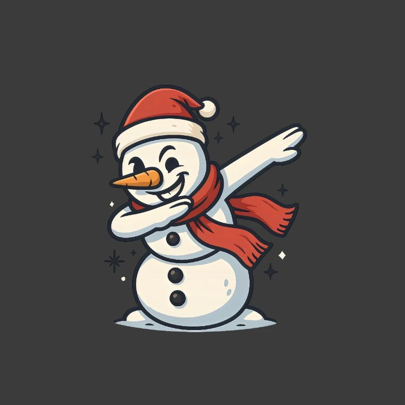 Dabbing Schneemann Dab