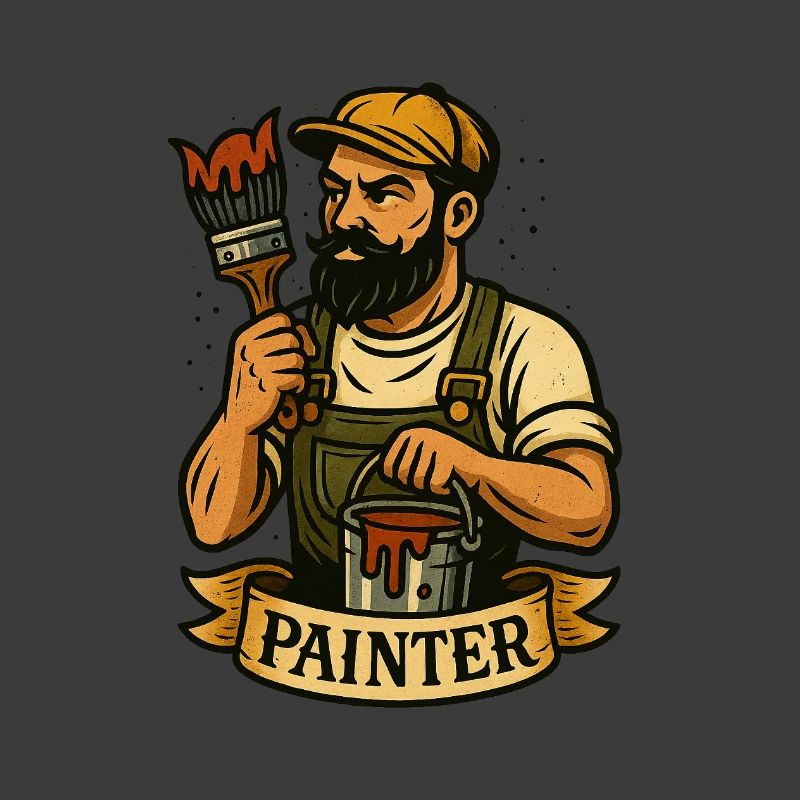 Pinselheld Maler-Logo