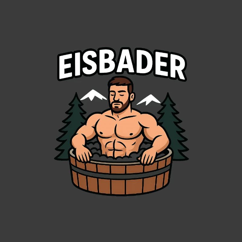 Eisbader im Waldbad