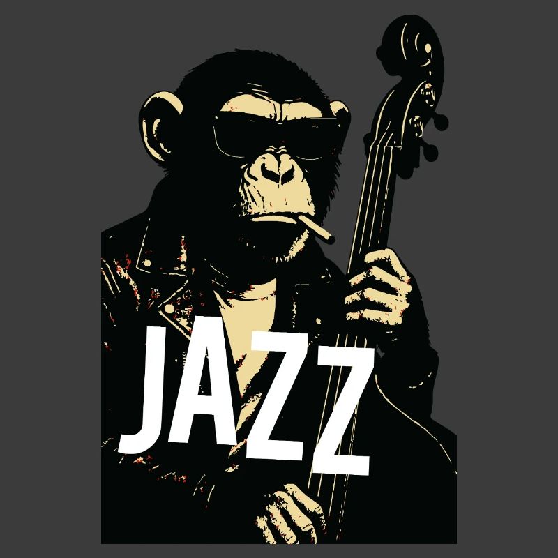 Jazz Monkey Noir Tee