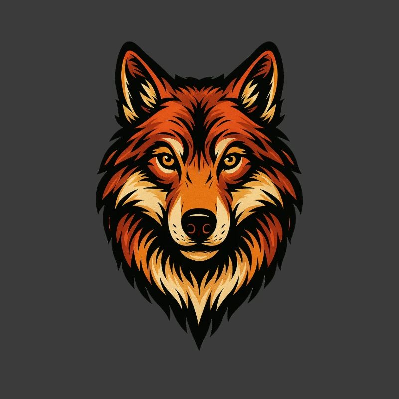 Stylized Fox Head Illustration