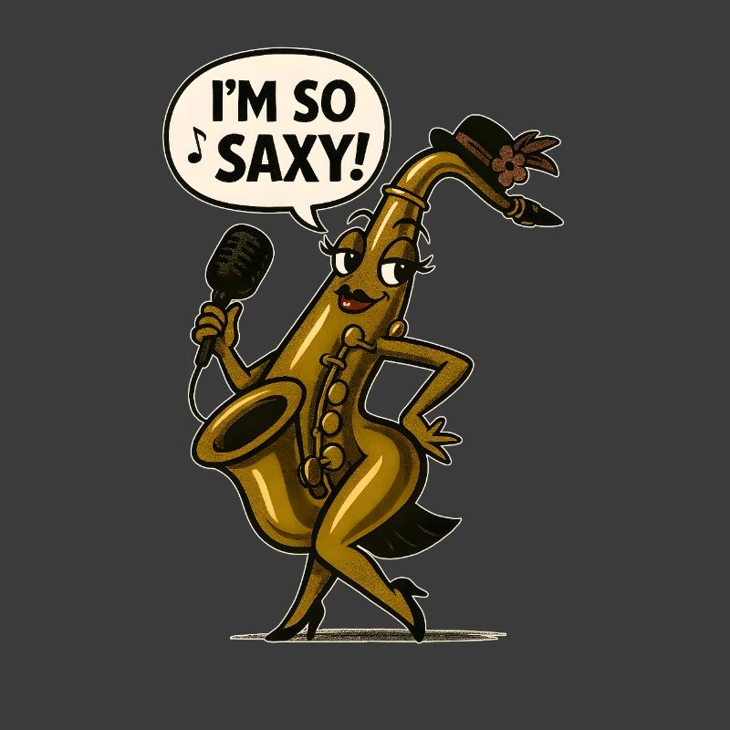 Saxophon-Sängerin mit Mikro