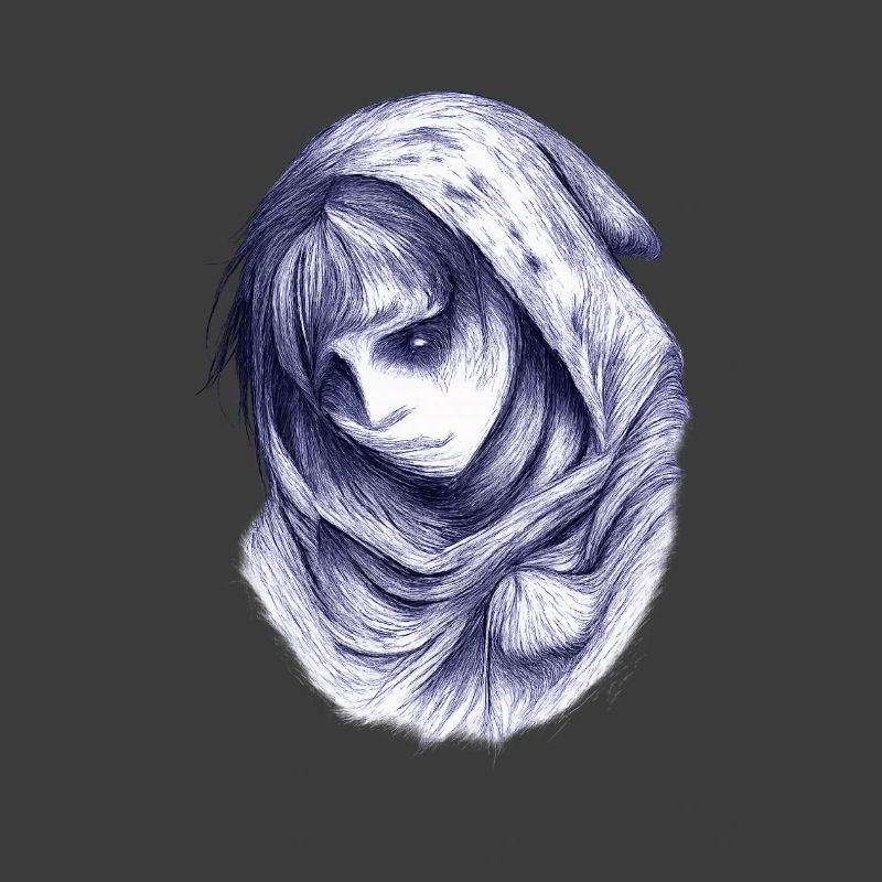 Blauer Schleiergeist