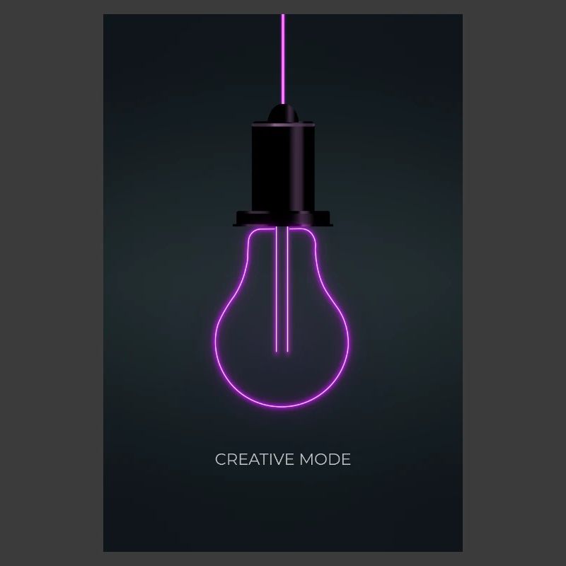 Affiche Créative de Mode Néon