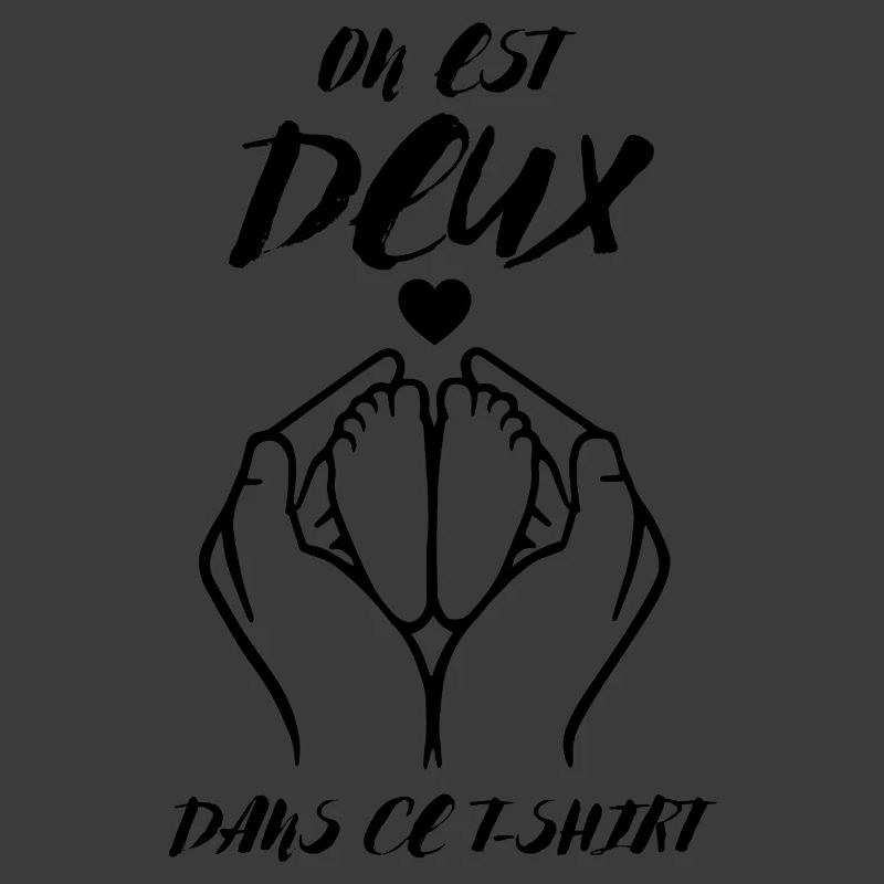 Annonce De Grossesse on Est Deux dans Ce Tee