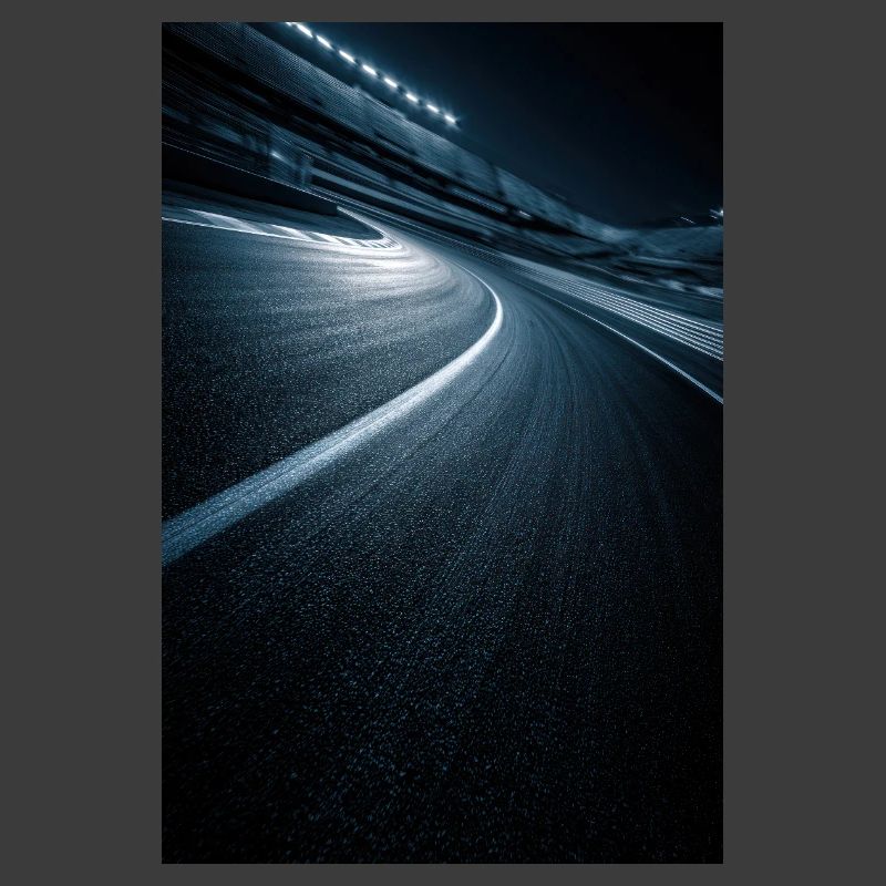 Neonkurve Mitternachtsstraße