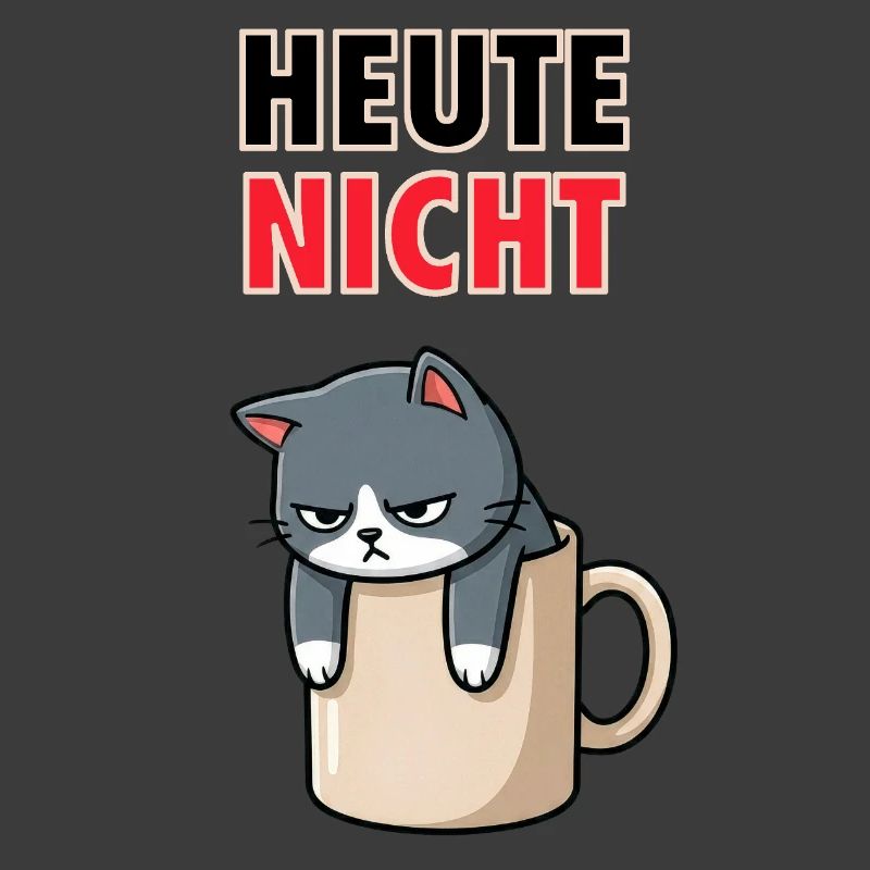 Not Cat Today - Funny Coffee Office Meme