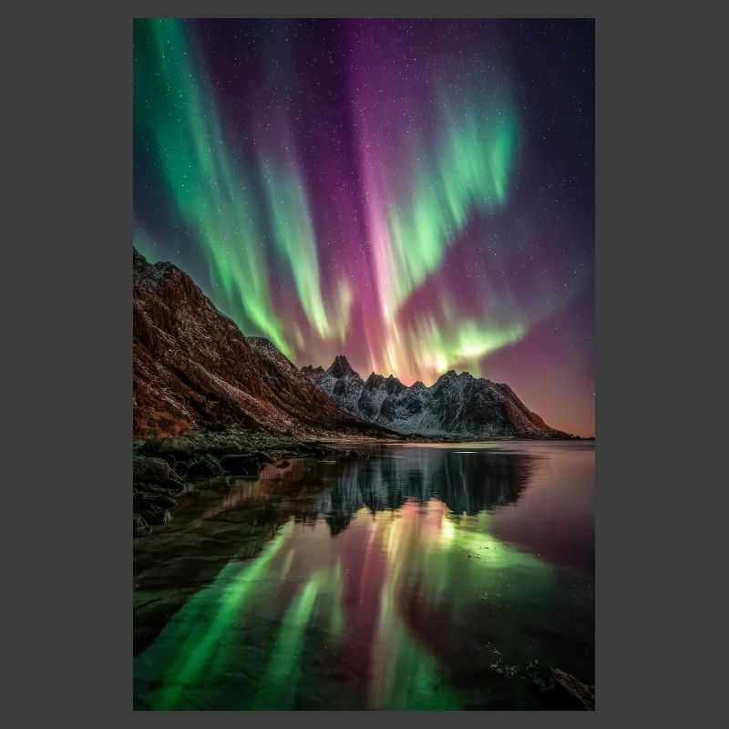 Aurora Peaks Reflexionen